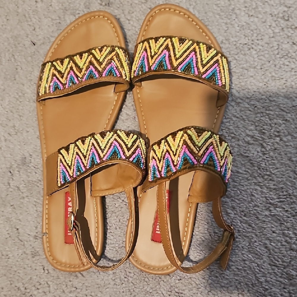 Colorful Beaded Sandals